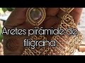 Aretes Maxi de pirámide de filigrana #filigrana #alambrismo #tendencia2019 #aretes2019 #aretes #diy