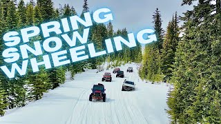 Spring snow wheeling 2023! Part 2 #offroad #snowwheeling #jeep