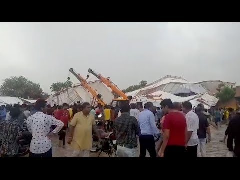 At least 14 dead as huge tent collapses during Indian ceremony