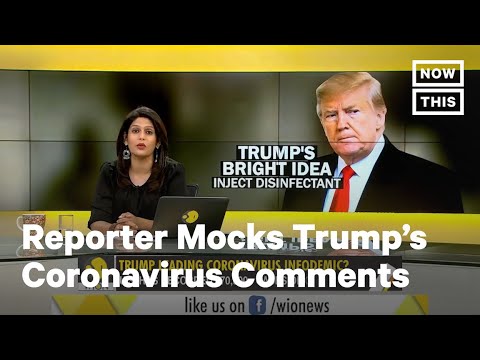 Indian News Anchor Mocks Trump for Coronavirus 'Treatment' Remarks | NowThis