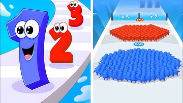 Juice run 🆚 count Master All levels gameplay walkthrough Android ios 🎮😲🔥 video 