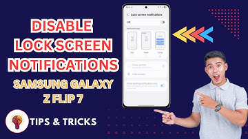 How To Disable Lock Screen Notifications On Samsung Galaxy Z Flip 7 – Easy Step by Step Guide!