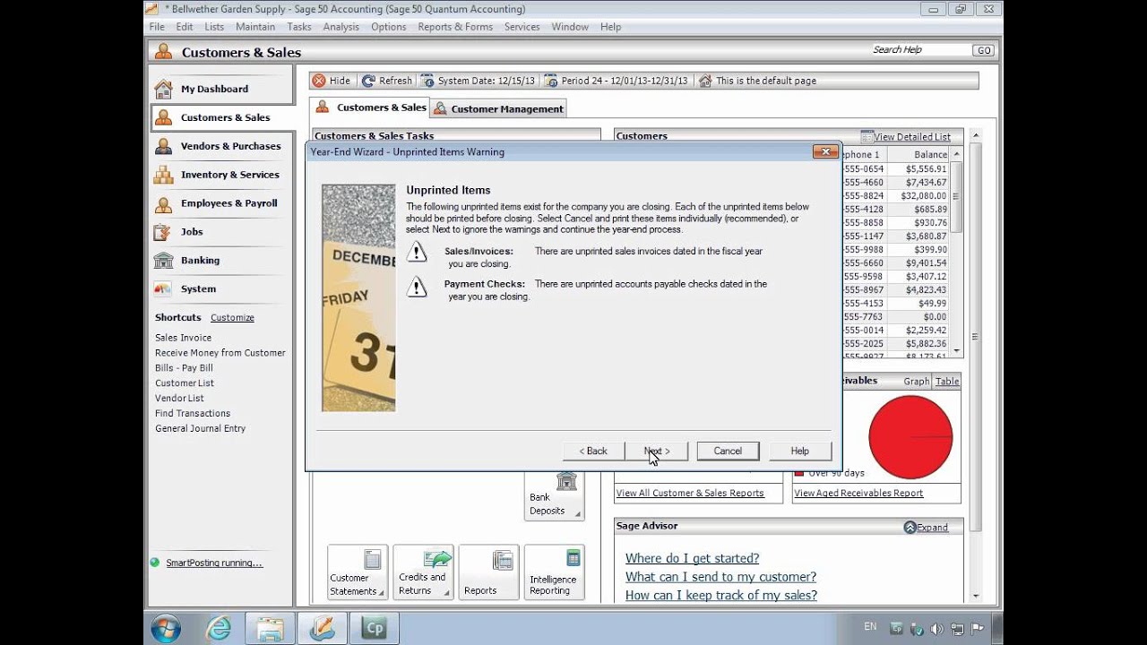 Sage 50 U.S. - How to run the Year End Wizard business insider