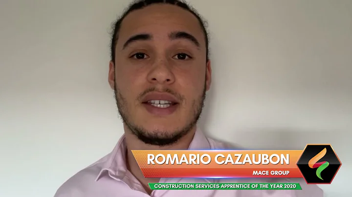 Romario Cazaubon - Mace Group - Construction Services Apprentice of the Year 2020