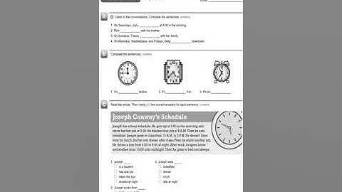Interchange Fifth Edition Intro Level Assessment Written Quiz Unit5-6