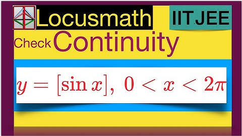 checking the continuity of floor of sin(x) graphically