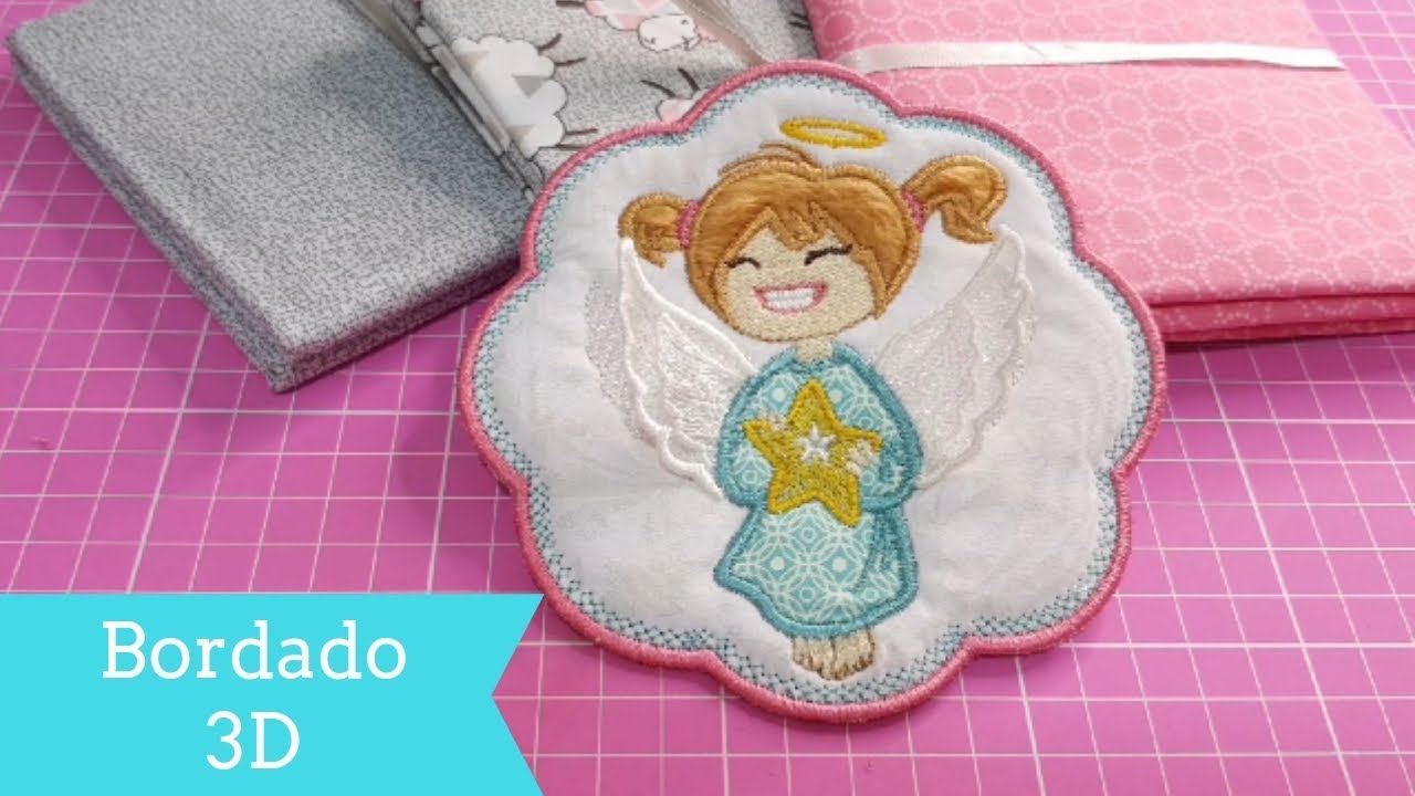 Bordado 3d na máquina de bordar