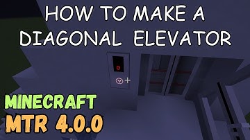 How to make a diagonal elevator in MTR 4.0.0 mod - Minecraft
