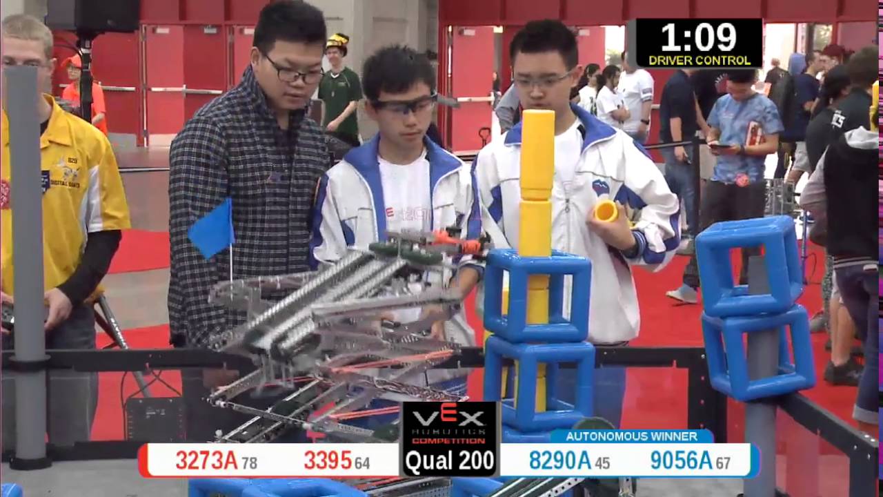 2015 VRC Arts Q200 - 3273A 3395 vs 8290A 9056A - 45 to 66 - VEX Worlds 2015 - Arts Division