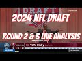2024 nfl draft rounds 2  3 live analysis real bucs talk livestream