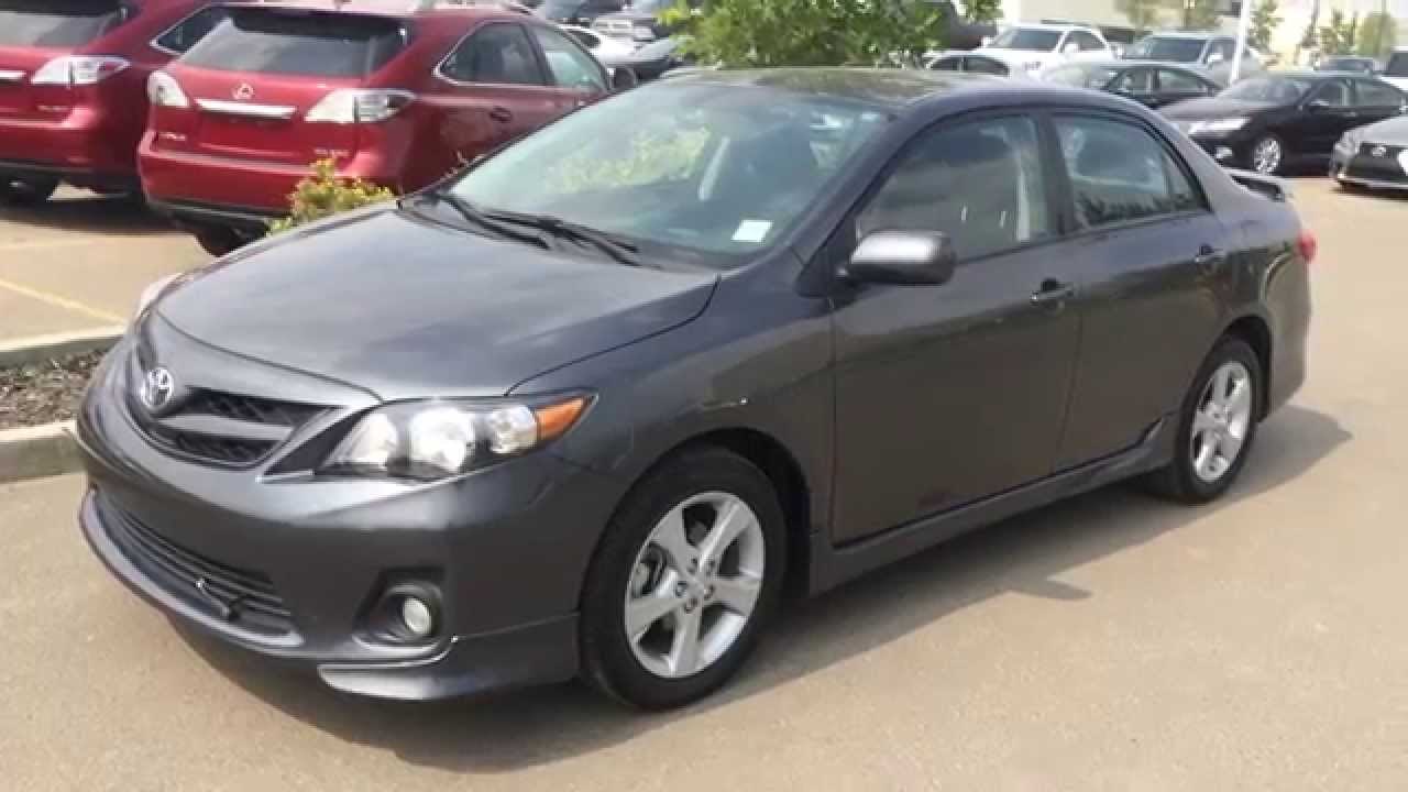 Pre Owned Grey 2012 Toyota Corolla 4dr Sdn Auto S - Stony Plain