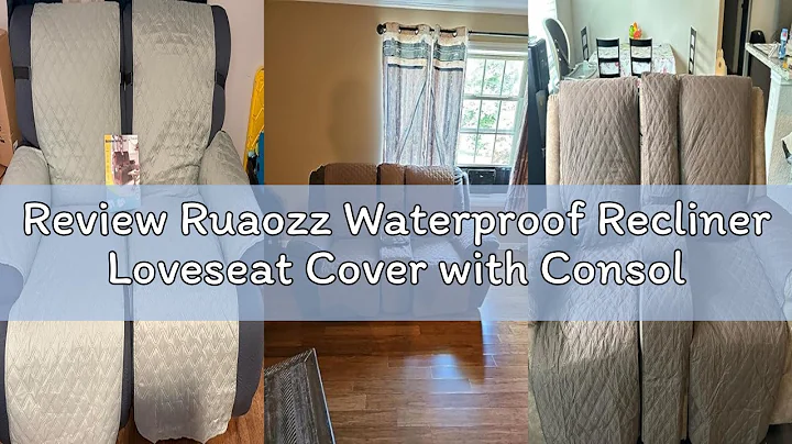 Review Ruaozz Waterproof Recliner Loveseat Cover with Console, Non-Slip Couch Cover Pet Cover for Do