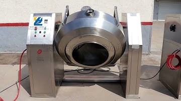 Ball Type Nut Coating Machine With Heating System