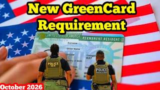New Green Card Requirements (US Immigration Update Oct 2026
