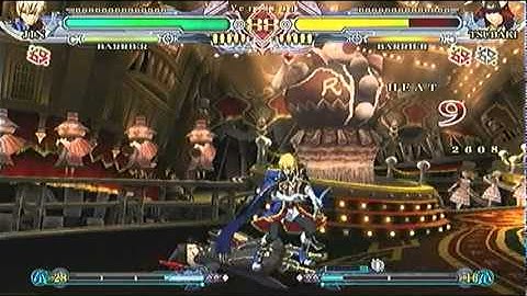 Blazblue CS2 : Rafsteak (Jin) VS Dix (Tsubaki)