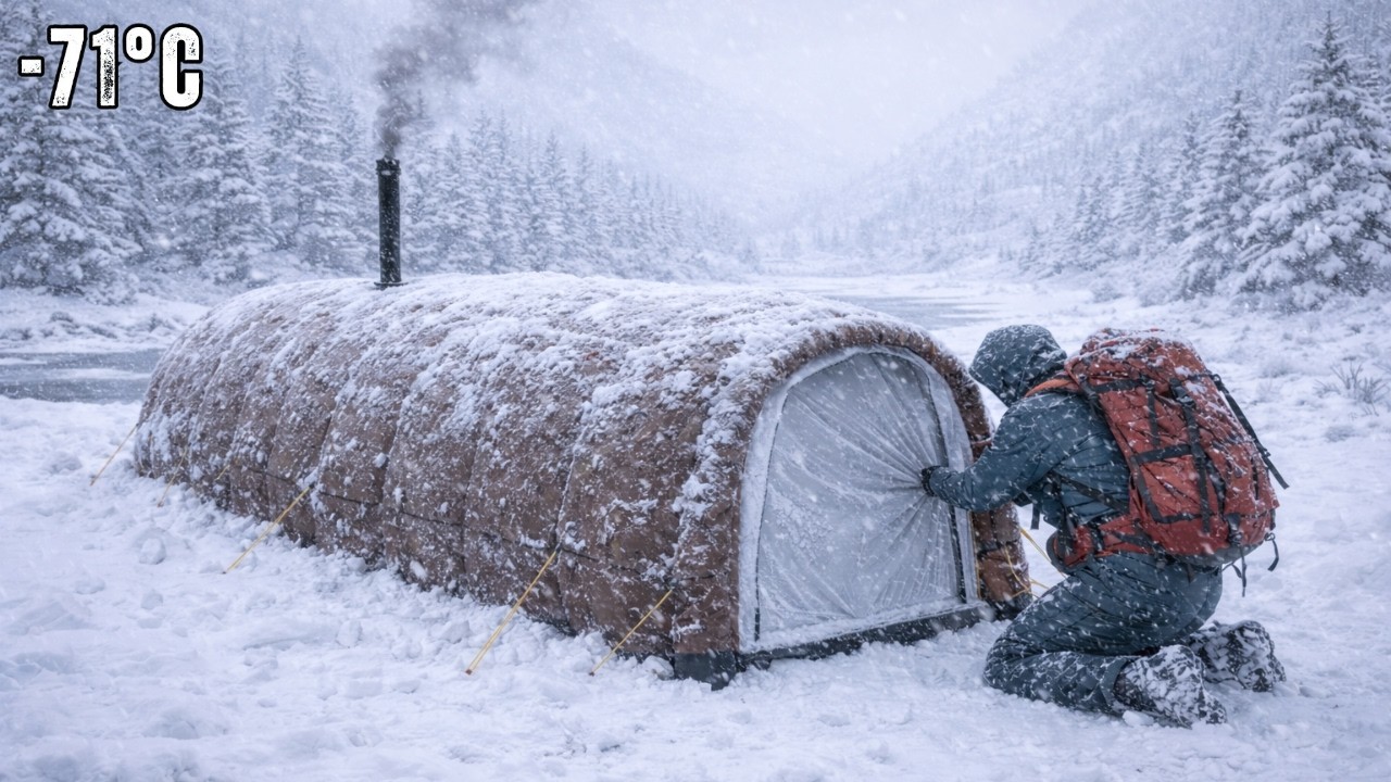 I Survived  - 71°C with Insulated Tents Here's What I Learned | Extreme Off Grid Winter Life