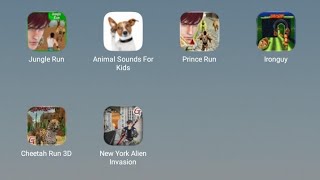 Jungle Run Animal Sounds For Kids Prince Run Ironguy Cheetah Run 3D New York Run - Gamelon Studios screenshot 1