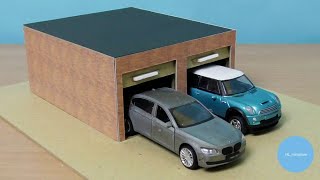 DIY Miniature Car Garage Easy | Cardboard Garage