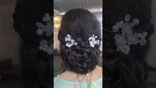 Wedding Hairstyle #trending #youtubeshorts #viral #reels #beautiful #hairstyle #shorts #ytshorts