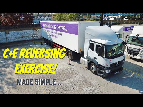 CE | Class 1 Reversing Exercise For The Dvsa Driving Test - Drone View!