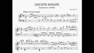 Beethoven Piano Sonata Op.49 No.2 (1st Movement) | Calm Piano Moments for Study & Reflection
