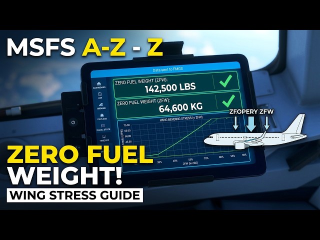 Z is for ZERO FUEL WEIGHT: The critical calculation that saves your wings | MSFS A-Z