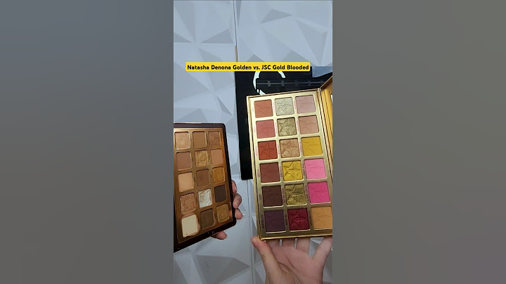 Jeffree Star Gold Blooded Palette vs. Natasha Denona Golden Palette #makeup #eyeshadow #goldblooded