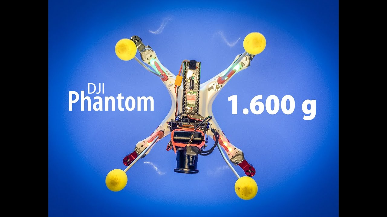 DJI Phantom Test » 1600g Abfluggewicht | 11 Minuten Flugzeit