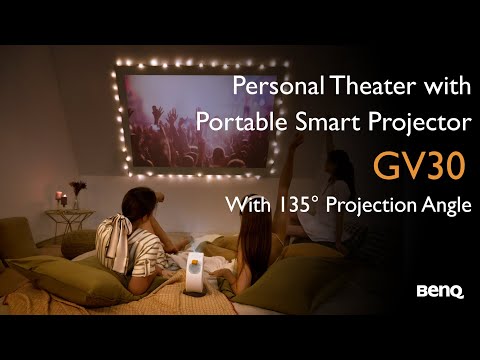 BenQ GV30 Portable Projector with 135° Projection Angle with Auto Focus & Vertical Keystone