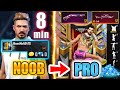 Free Fire new account to *PRO* gift in 8 min - look how it became😱🔥
