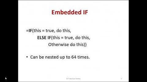 CSE Lecture IF Function Syntax