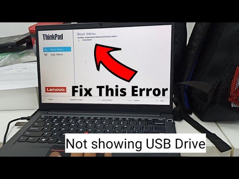 Only Showing PXE Boot on Lenovo ThinkPad Fix Not Showing Bootable USB Drive In Lenovo Laptop