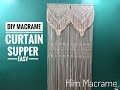 DIY Macrame Curtain / Supper Easy/ Hướng dẫn thắt rèm macrame sang trọng / dễ làm