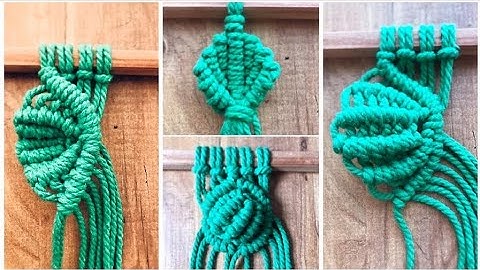 4 stunning Macramé Knots You NEED to Learn!Handmade Art Tutorial (part 16)