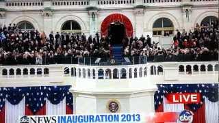 Obama Inauguration "There's Morgan Freeman"
