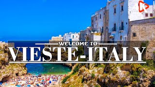 FLY OVER VIESTE - ITALY (4K UHD) Amazing Italy Natural Scenery & Relaxing Music| 4K Ultra HD video