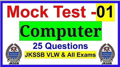Computer Mock Test 01 || VLW || All Jkssb Classes