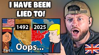 CLUELESS BRIT Reacts to "A Fun History of America"