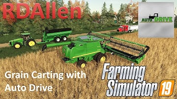 Setting Up a Grain Cart with Auto Drive in Farming Simulator 19