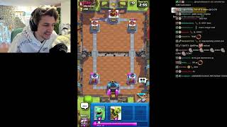 xQc Is Actually Insane At Clash Royale!