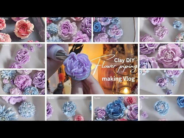 Clay Flower DIY クレイフラワー粘土で創作する【クレマチス】 - YouTube