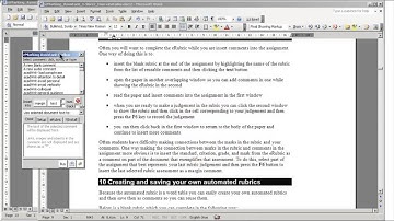 9. Completing a rubric & inserting comments using eMarking Assistant
