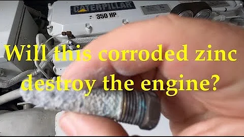 DIY - See how we replaced the engine anodes on our Caterpillar 3126 diesel engines