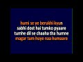 Tumhein Dil Se Chaha Tha Humne Video Karaoke With Scrolling Lyrics