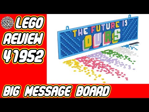 Message Big Lego YouTube Board Review - - Dots: 41952