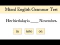 70 Grammar Quiz Mixed English Grammar Test 