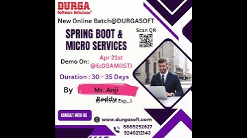 🔥 Master Spring Boot & Microservices @DURGASOFT!