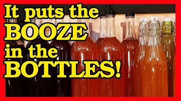 How to bottle mead using a hose, an auto siphon or racking cane to siphon mead into bottles.