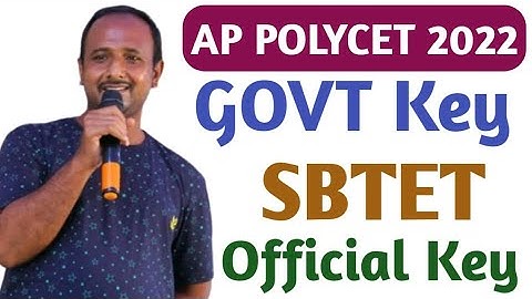 AP POLYCET 2022 KEY RELEASED BY AP GOVERNMENT SBTET