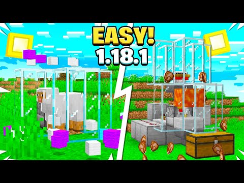 3 EASY Starter Automatic Farms For 1.18.1 Survival Minecraft!